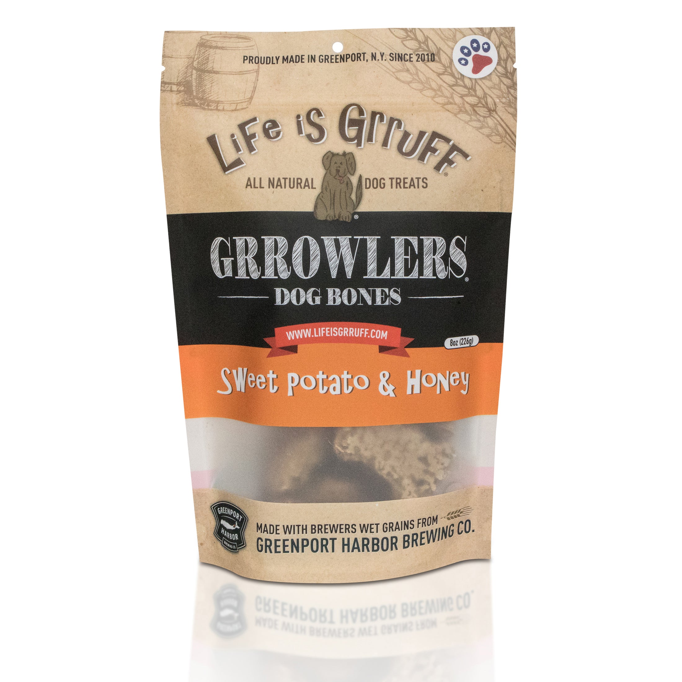 Grrowler's Dog Bones: Sweet Potato & Honey